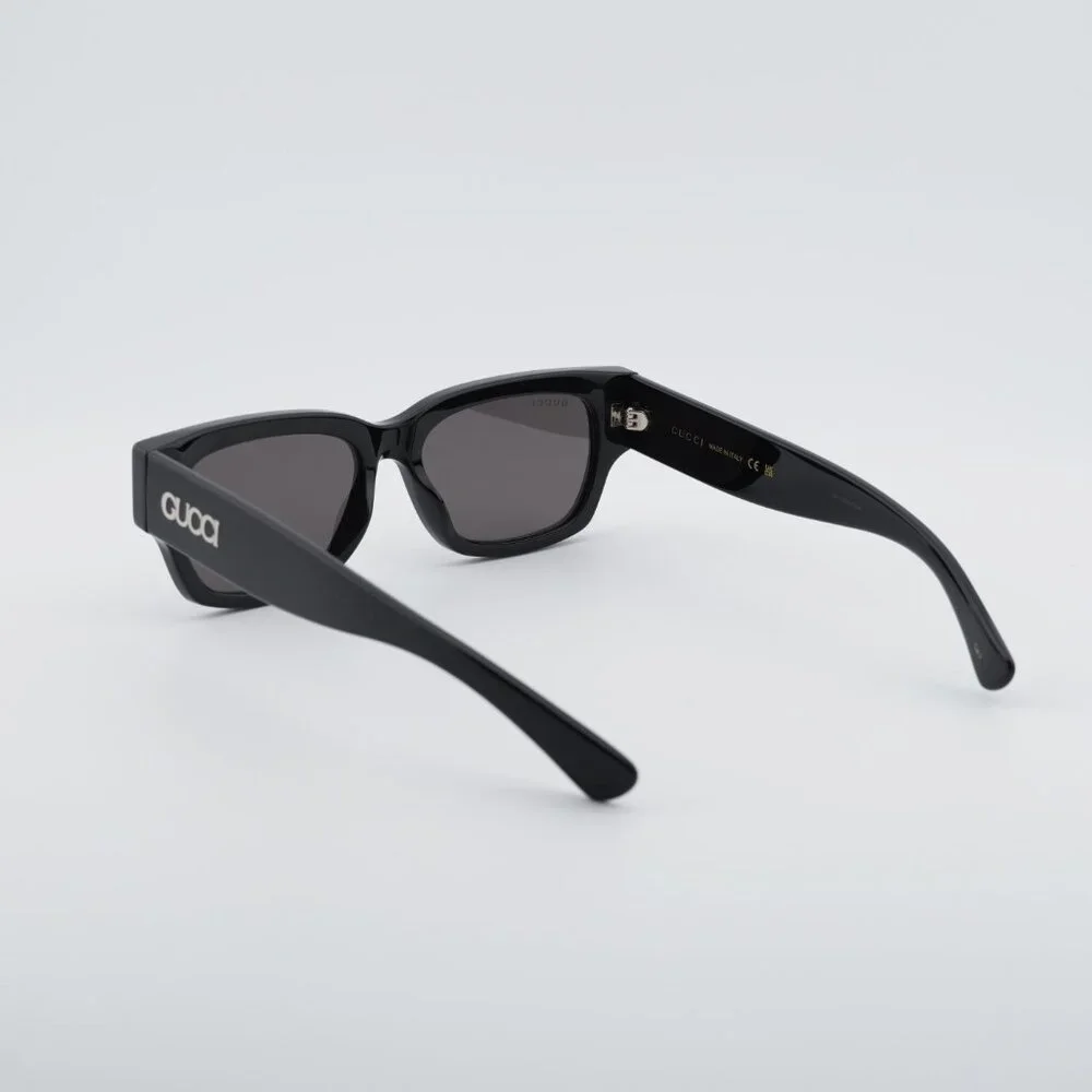 Gucci GG1794S 001 Sunglasses Black Square Frame, Grey Lenses
